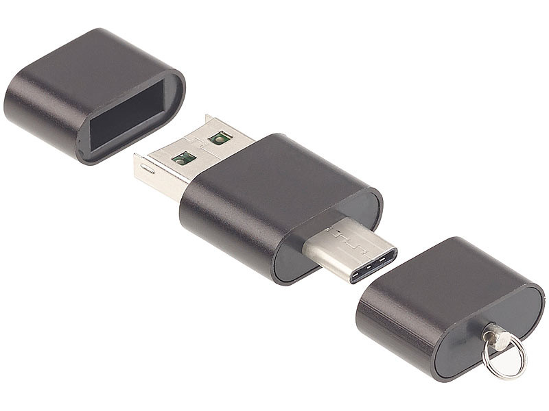 Lecteur de carte Micro SD USB vers USB C - Adaptateur Mini USB