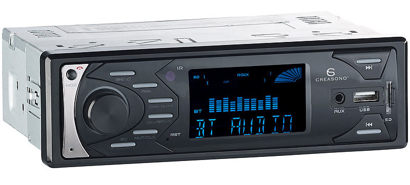 Autoradio 2 DIN tactile avec lecteur MP3, bluetooth et mains libres  CAS-4445.bt