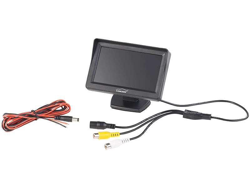Écran LCD 4 Lescars compatible tous modèles Caméras de Recul