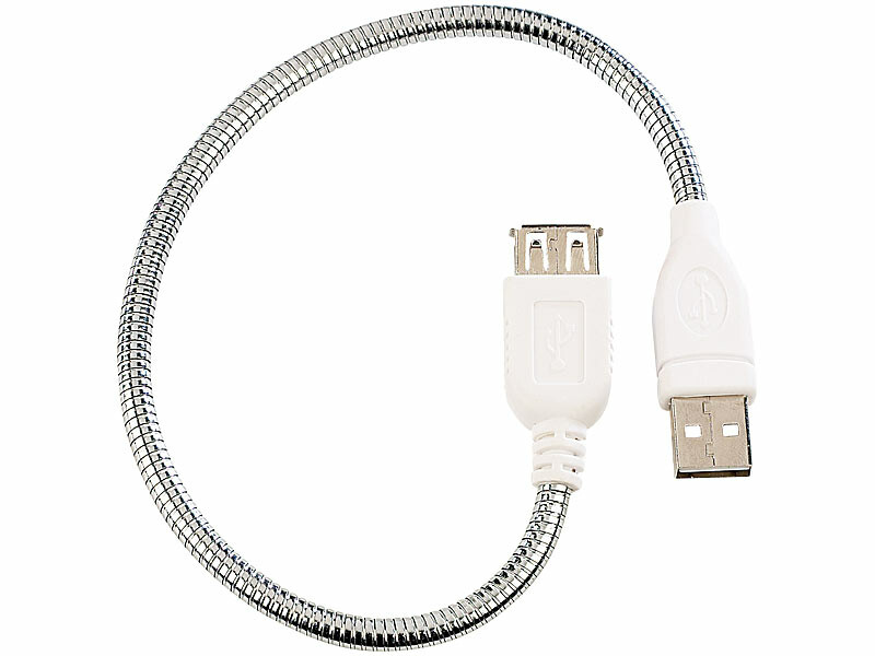 Câble USB type A mâle vers USB type A femelle, semi rigide, Delock