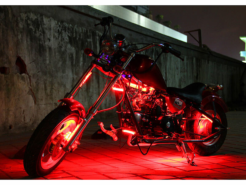 Kit tuning LED multicolore auto-moto avec application Android, Personnalisation