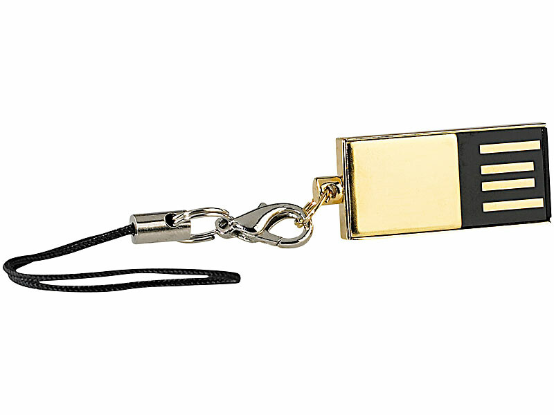 Clé USB 2.0 Étanche Super-Slim ''Gold'' - 32 Go pas cher