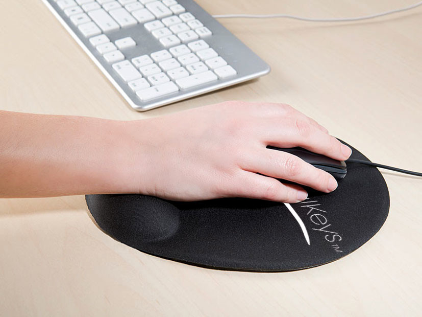 Tapis de souris ergonomique repose-poignet souris clavier repose-poignet  tapis antidérapant tapis de souris repose-poignet pour ordinateur de bureau  ordinateur portable noir