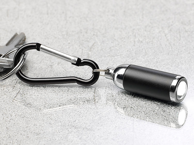 Wewoo - Mini lampe torche LED noir Mini de poche Porte clés - Lampes  portatives sans fil - Rue du Commerce