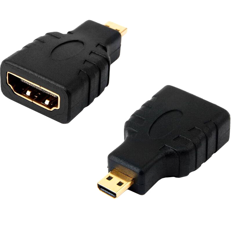 Alex Cables® Adaptateur HDMI femelle vers micro-HDMI mâle (plaqué or)
