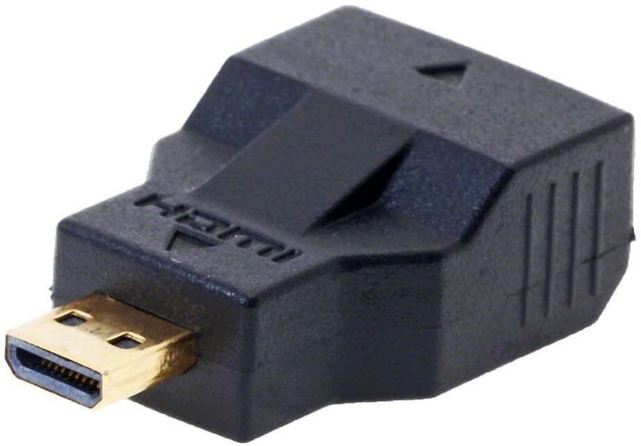 Adaptateur mini-HDMI vers HDMI femelle, High Speed, 12cm