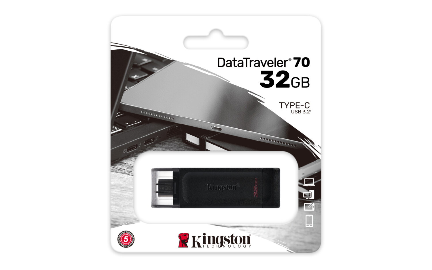 Kingston DataTraveler microDuo 3C Gen3 128 Go - Clé USB Kingston sur