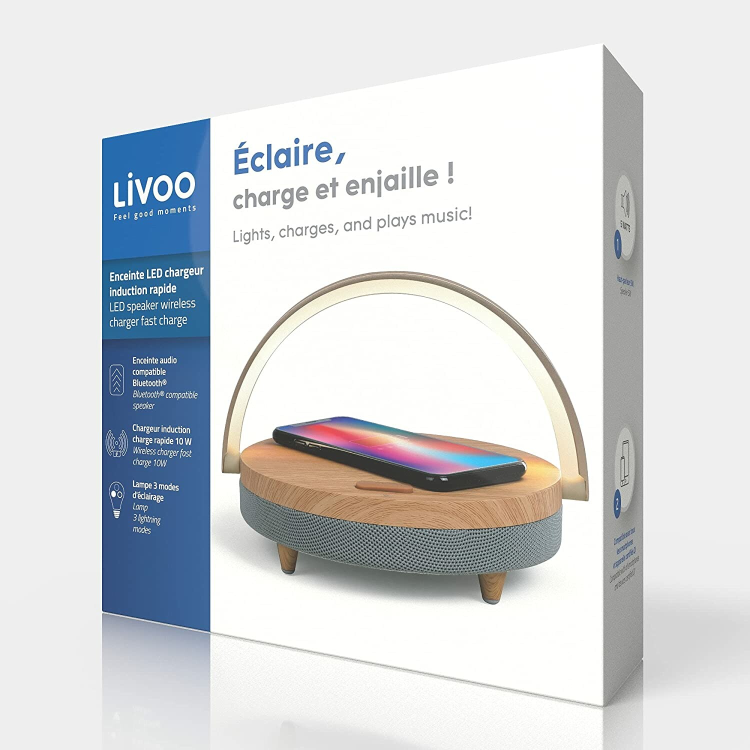 Enceinte chargeur induction fast charge Livoo – Objectif Tendance