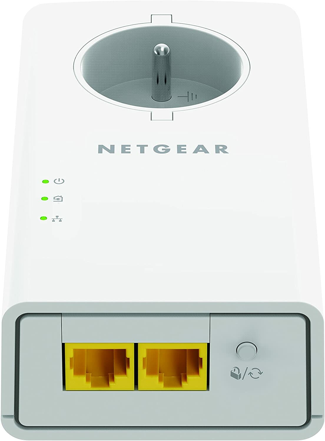 NETGEAR Pack de 2 adaptateurs CPL 2000 Mbit/s- 2 ports 10/100/1000 RJ45 -  Avec prise intégrée PLP2000-100FRS - Cdiscount Informatique