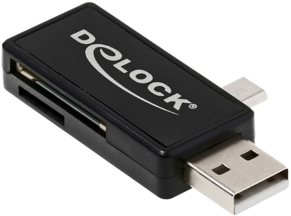 Lecteur de cartes USB et Micro USB pour PC, smartphone et tablette
