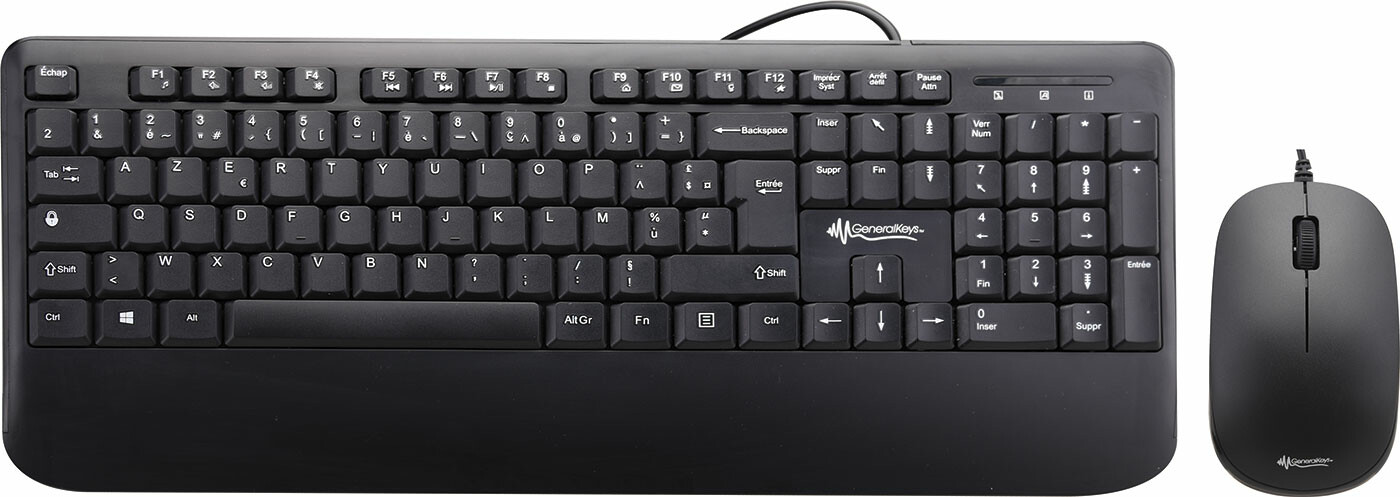 N NEWTOP Clavier TP01 noir filaire USB Keyboard disposition italienne avec  fil Qwerty 105 touches souples résistant aux liquides filaire câble 1,2 m