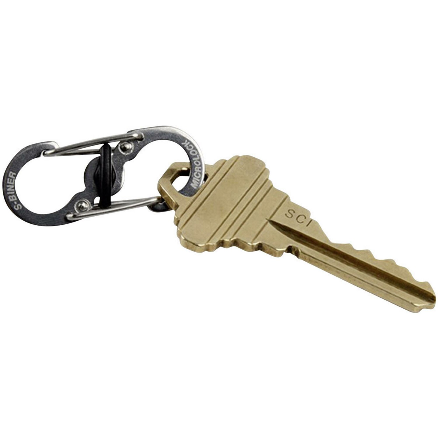 Mousqueton porte-clés avec attache, acier inoxydable, Key Rack S-Biner, Nite  Ize