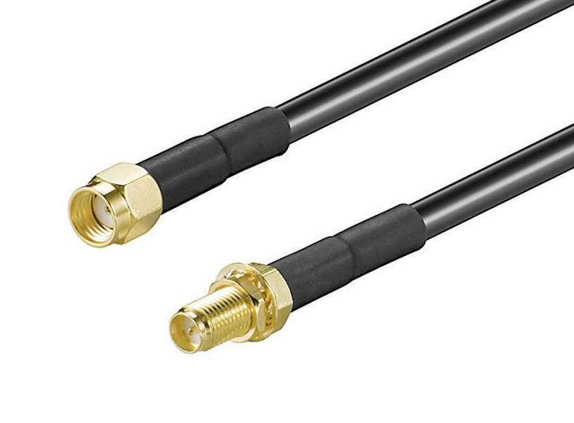 Lot De 5 Adaptateurs Coaxiaux RP-SMA Mâle Vers SMA Femelle – Laiton Doré, Pour Antenne WiFi, Drone FPV