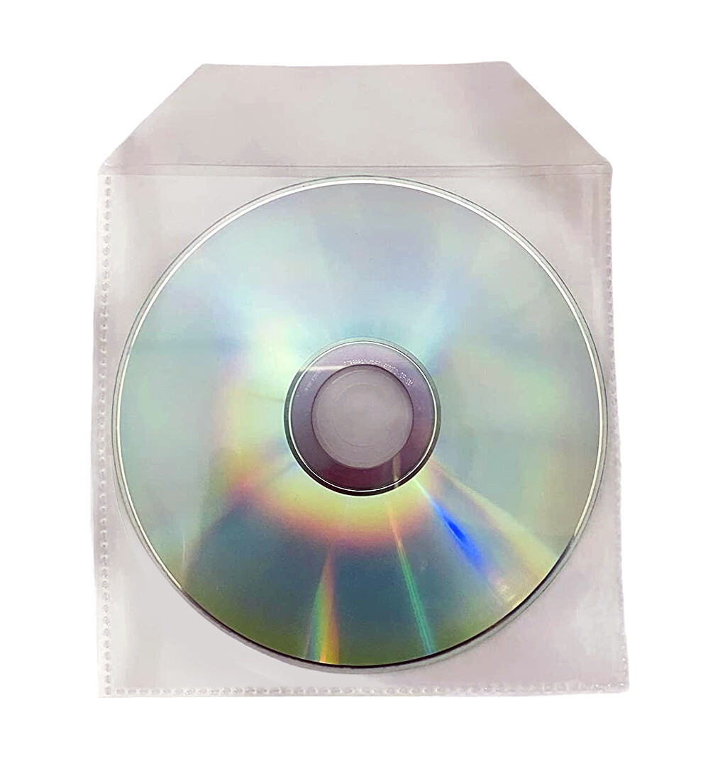 100 pochettes pour CD 80 microns, Boîtiers / Jaquettes