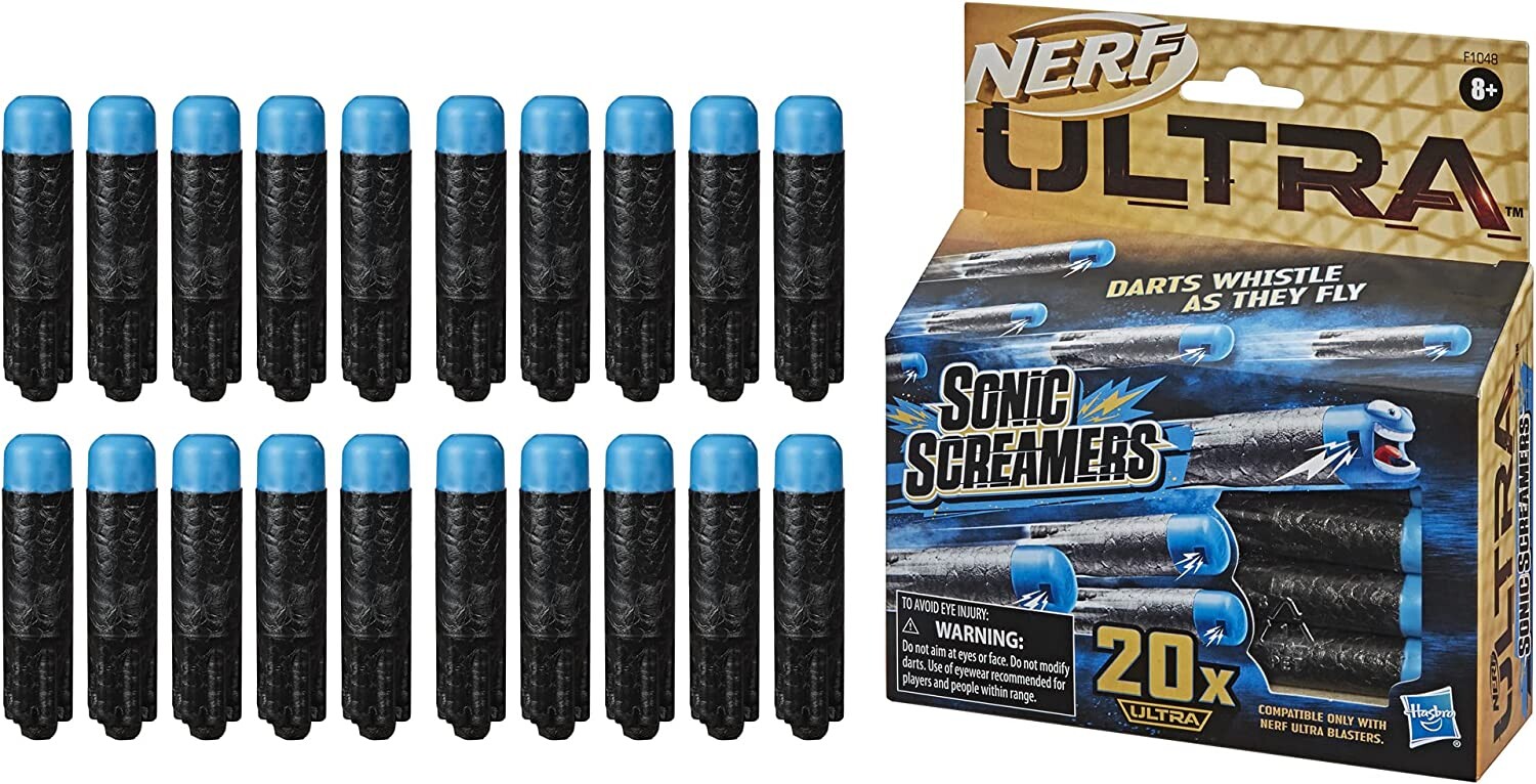 20 fléchettes Nerf Ultra Sonic Screamers, Nerf et jeux de tir
