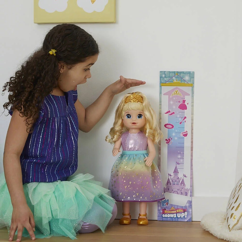 Baby Alive : poupée Princesse Ellie qui parle et grandit, Poupées