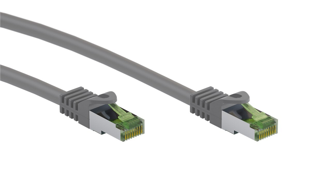 Câble Ethernet Cat 8, Cable Internet avec Connecteurs RJ45 Plaqués