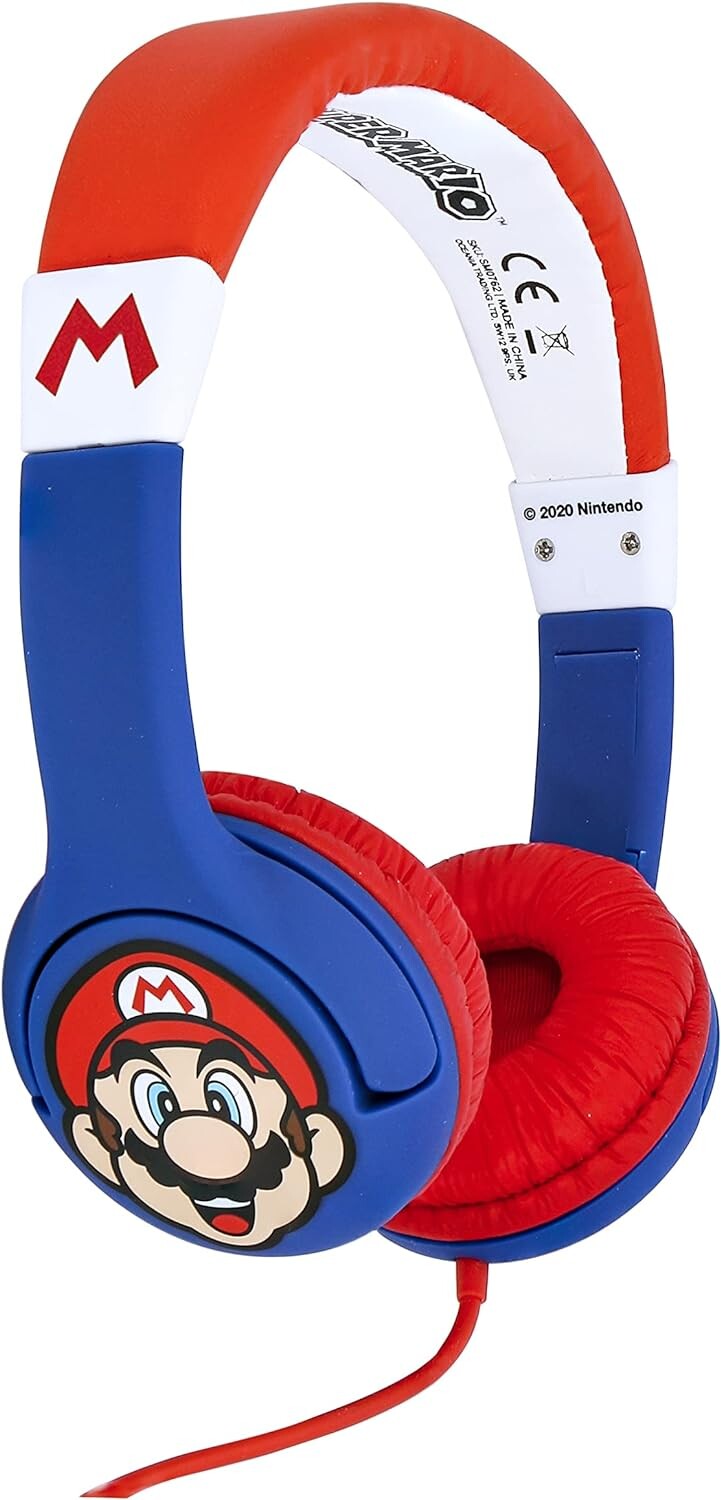 Casque audio filaire Super Mario pour enfant, Casques filaires