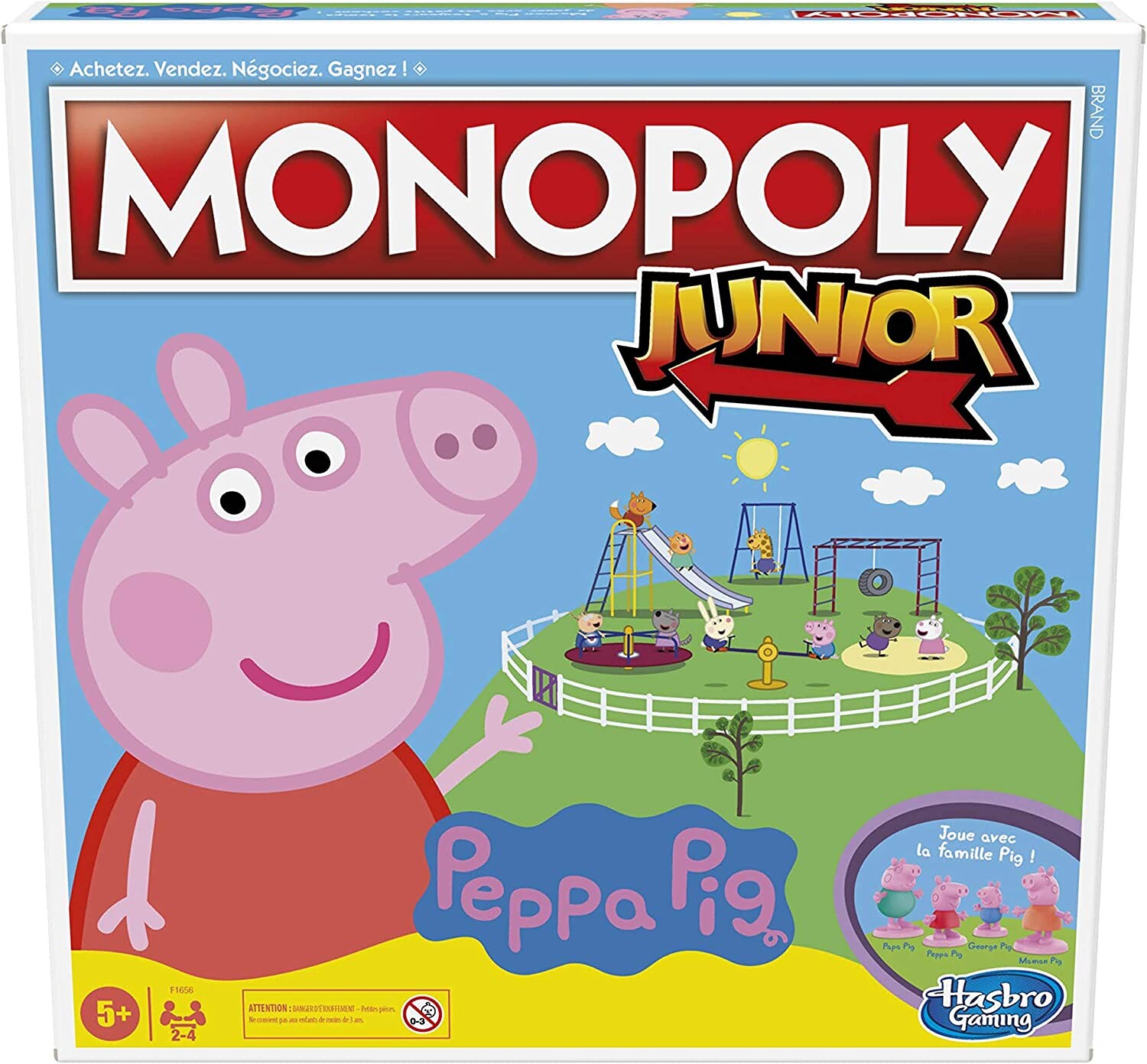 Jeu de plateau Monopoly Junior Peppa Pig, Monopoly