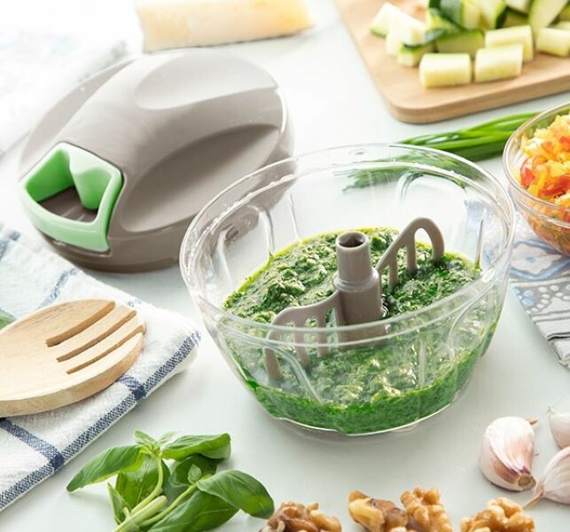 Hachoir multifonction Râpe à salade de fruits et légumes (vert)