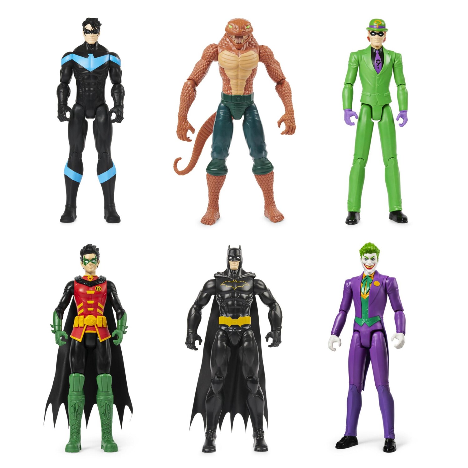 6 figurines d'action Batman DC Comics, Figurines