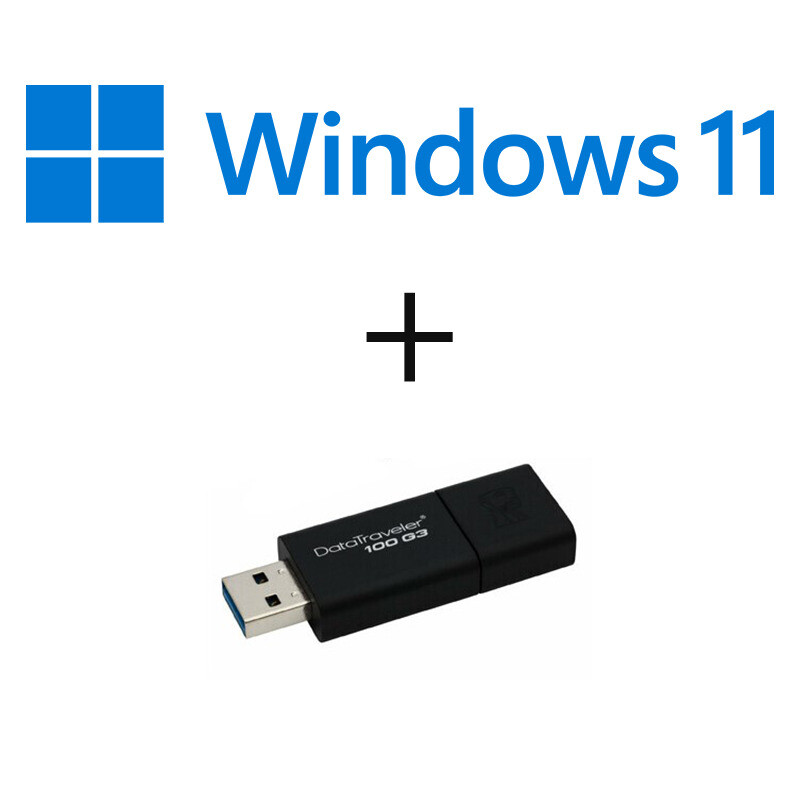 Pack Windows 11 Home 64 bits OEM avec clé USB 64 Go