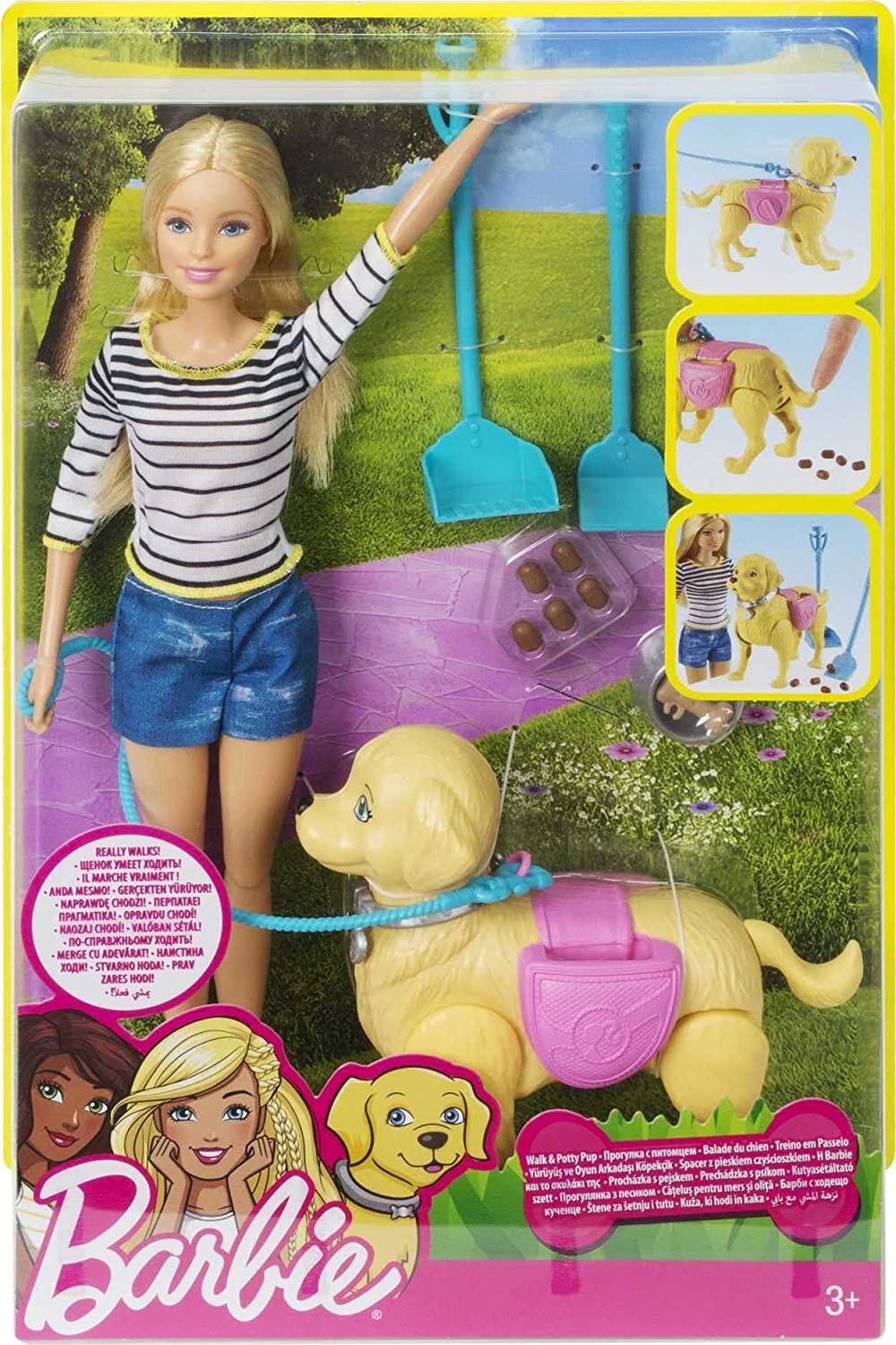 Poupée Barbie - Balade du chien DWJ68, Barbie
