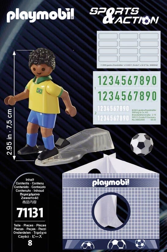 Sports & Action : Joueur de football – Brésil, Playmobil