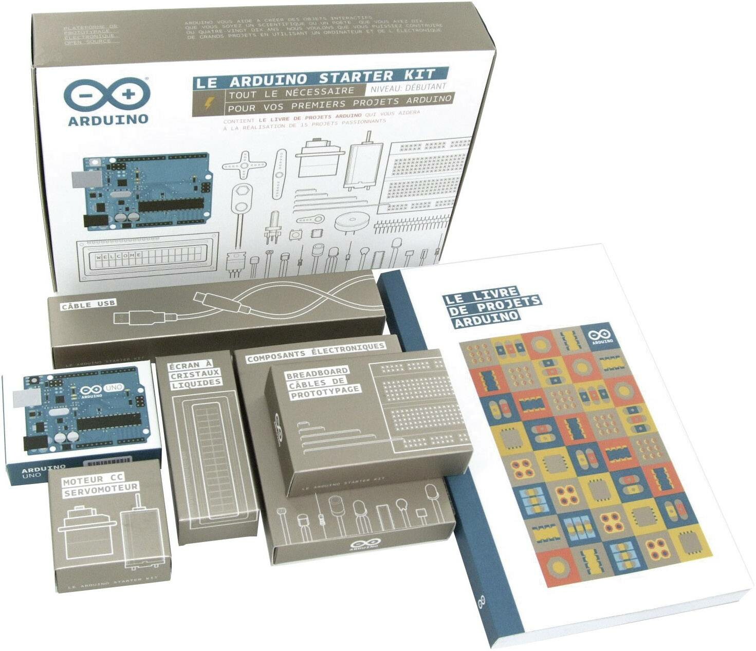 Arduino Starter Kit Officiel pour débutants K020007 [Manuel en