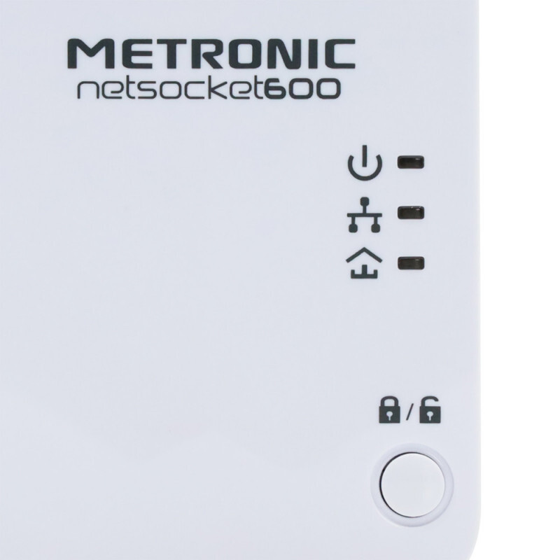 Adaptateur CPL netsocket 600 avec prise | CPL | Pearl.fr
