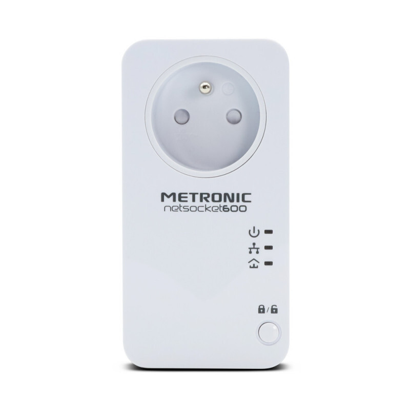 Adaptateur CPL netsocket 600 avec prise | CPL | Pearl.fr