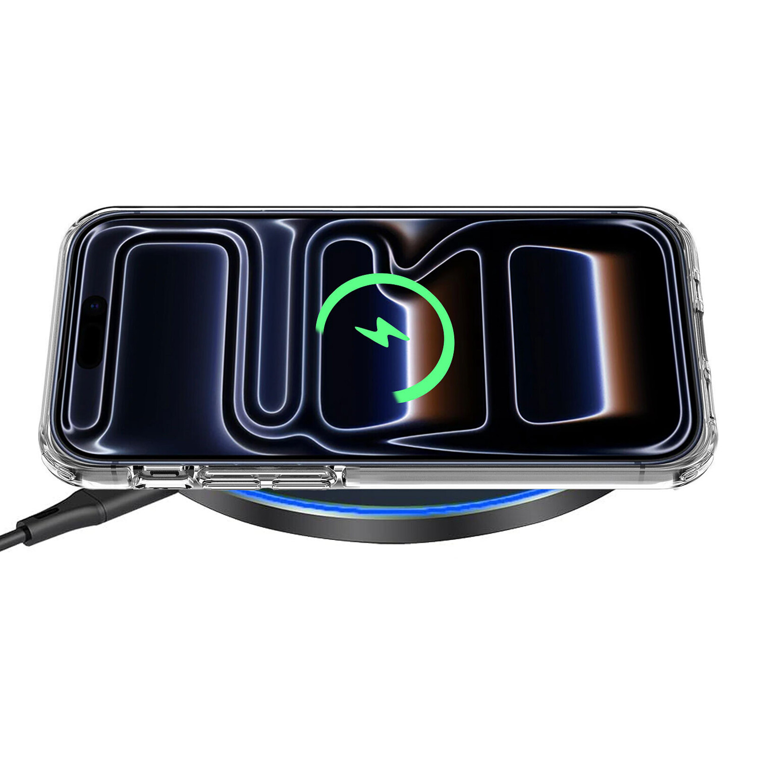 Coque antichoc mate avec MagSafe iPhone 17 (noir