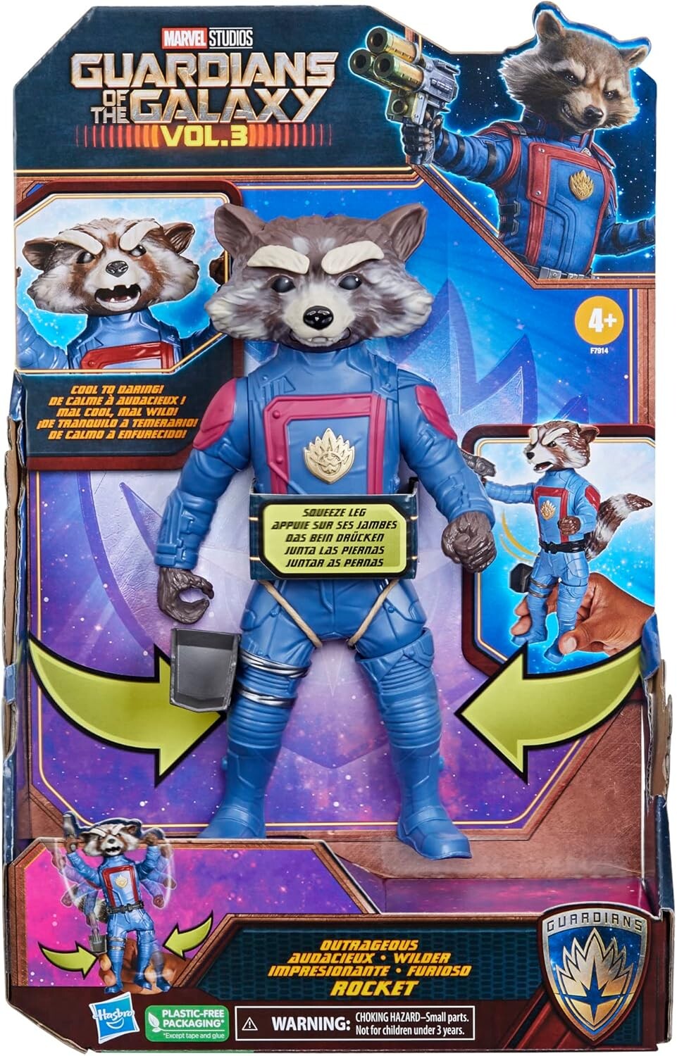Figurine articulée Rocket 20 cm Marvel les Gardiens de la Galaxie vol.3 ...