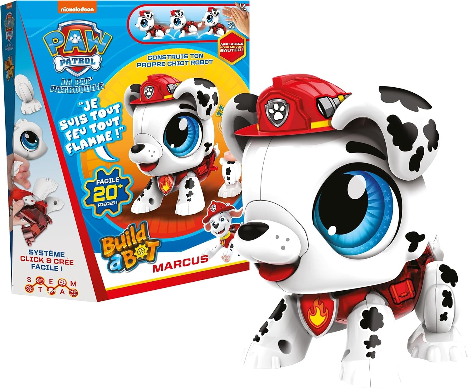Robot Pat Patrouille Marcus - Build A Bot - GOLIATH - Mixte - 3 ans - Fonctions sonores et