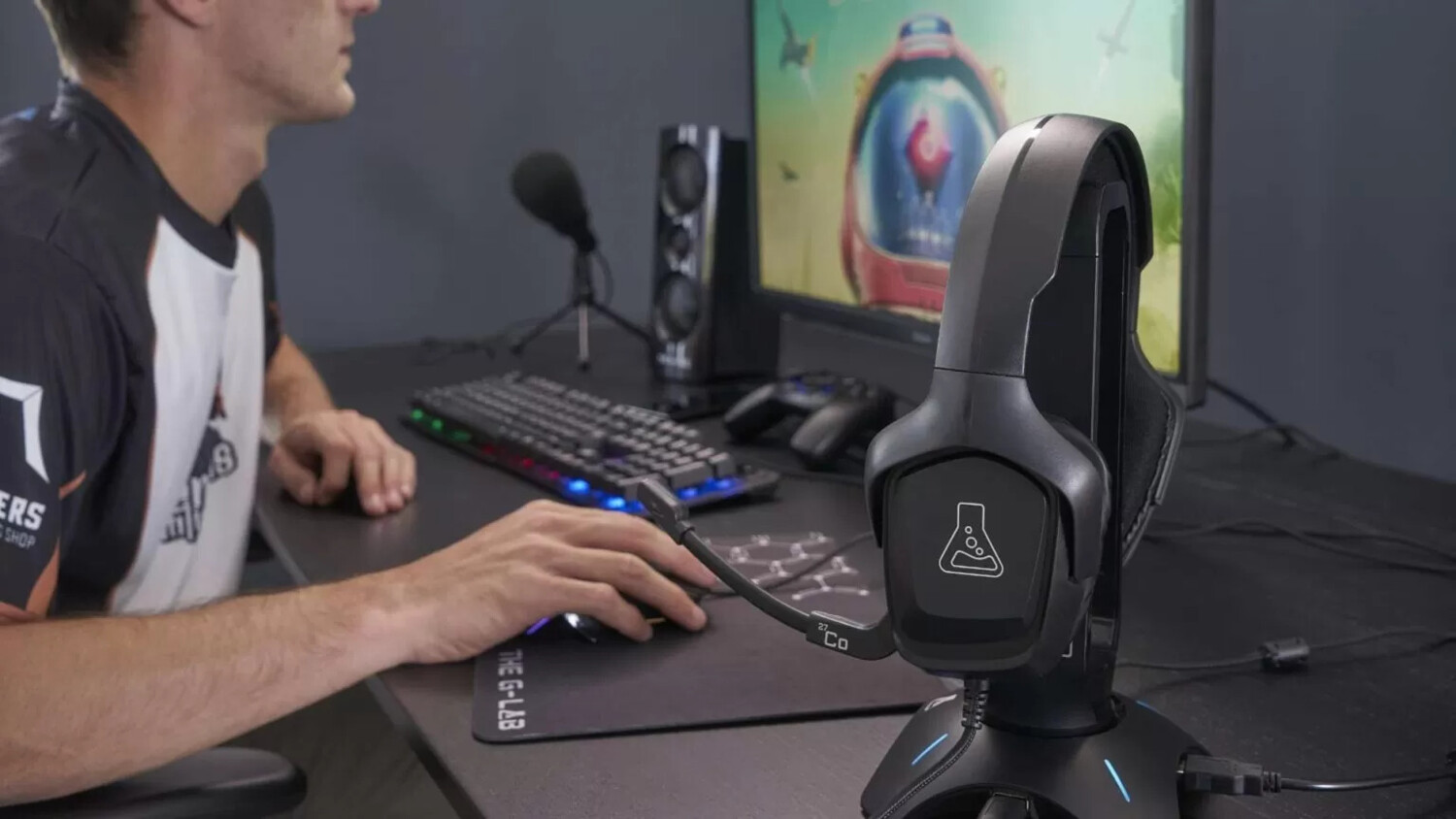 Micro-casque filaire Korp Cobalt noir | Casques Gaming | Pearl.fr