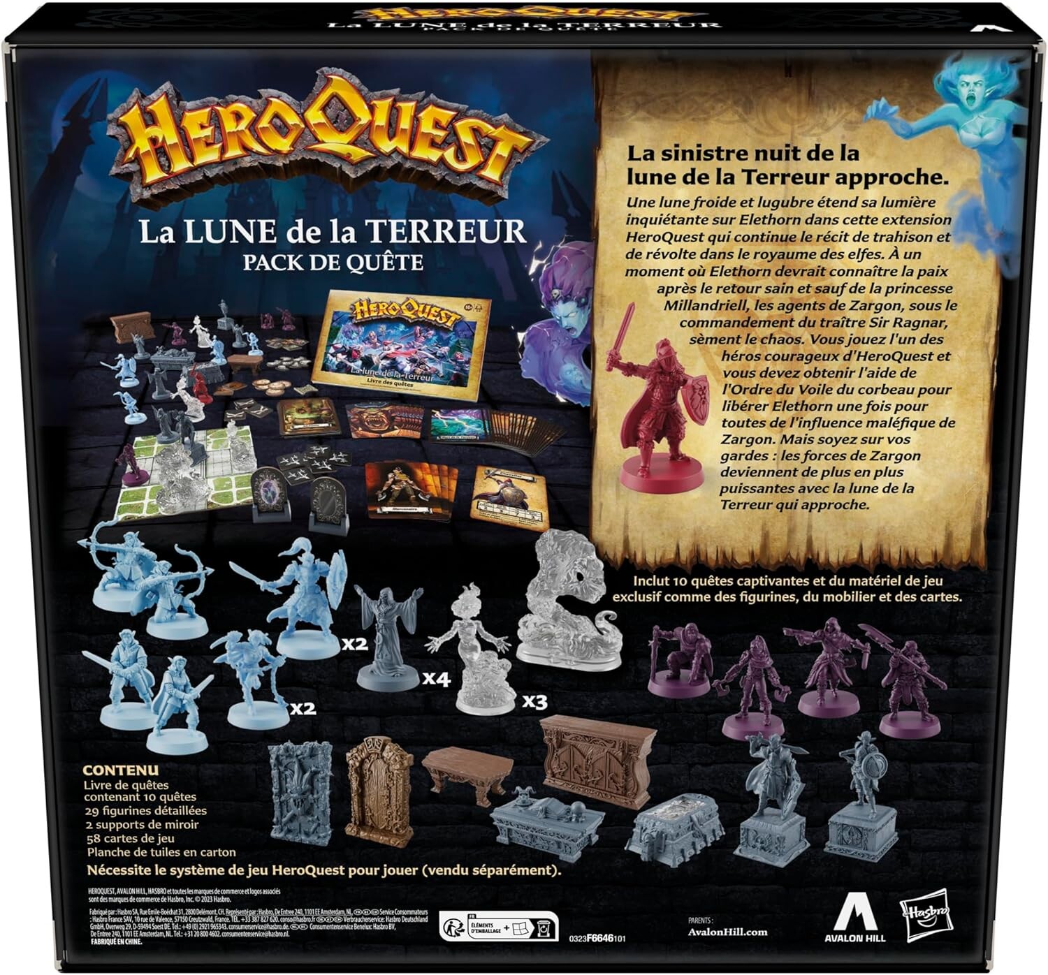 Jeu HeroQuest - Pour Pièces - Non Complet - Jeu De Société Culte MB