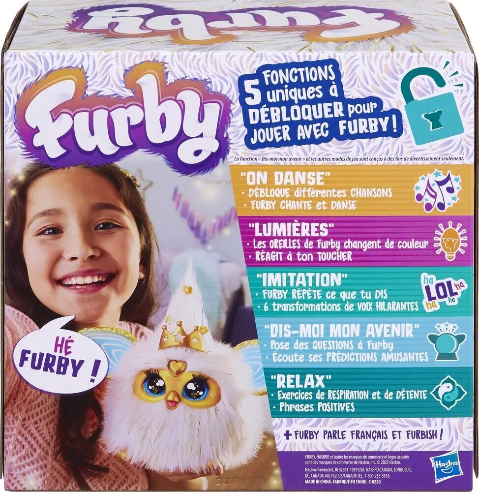 HASBRO Furby Eclat Dore Jouet Interactif pas cher