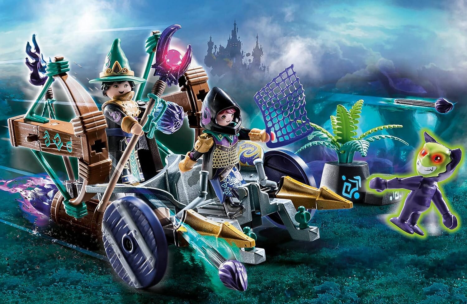 Playmobil Novelmore Violet Vale Vehicule catapulte Playmobil Pearl