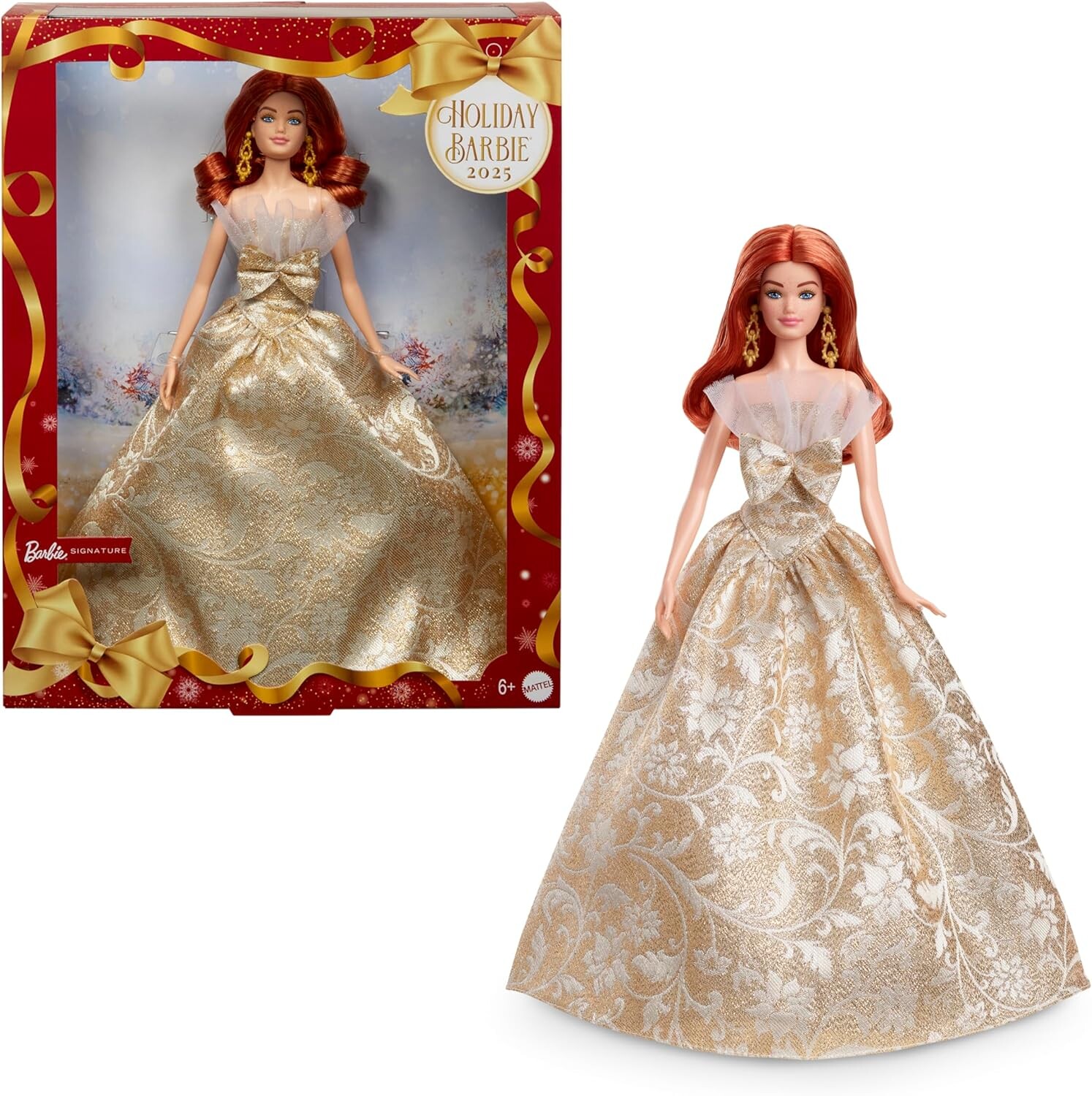 Poupée Barbie Signature Joyeux Noël 2025 rousse | Barbie | Pearl.fr