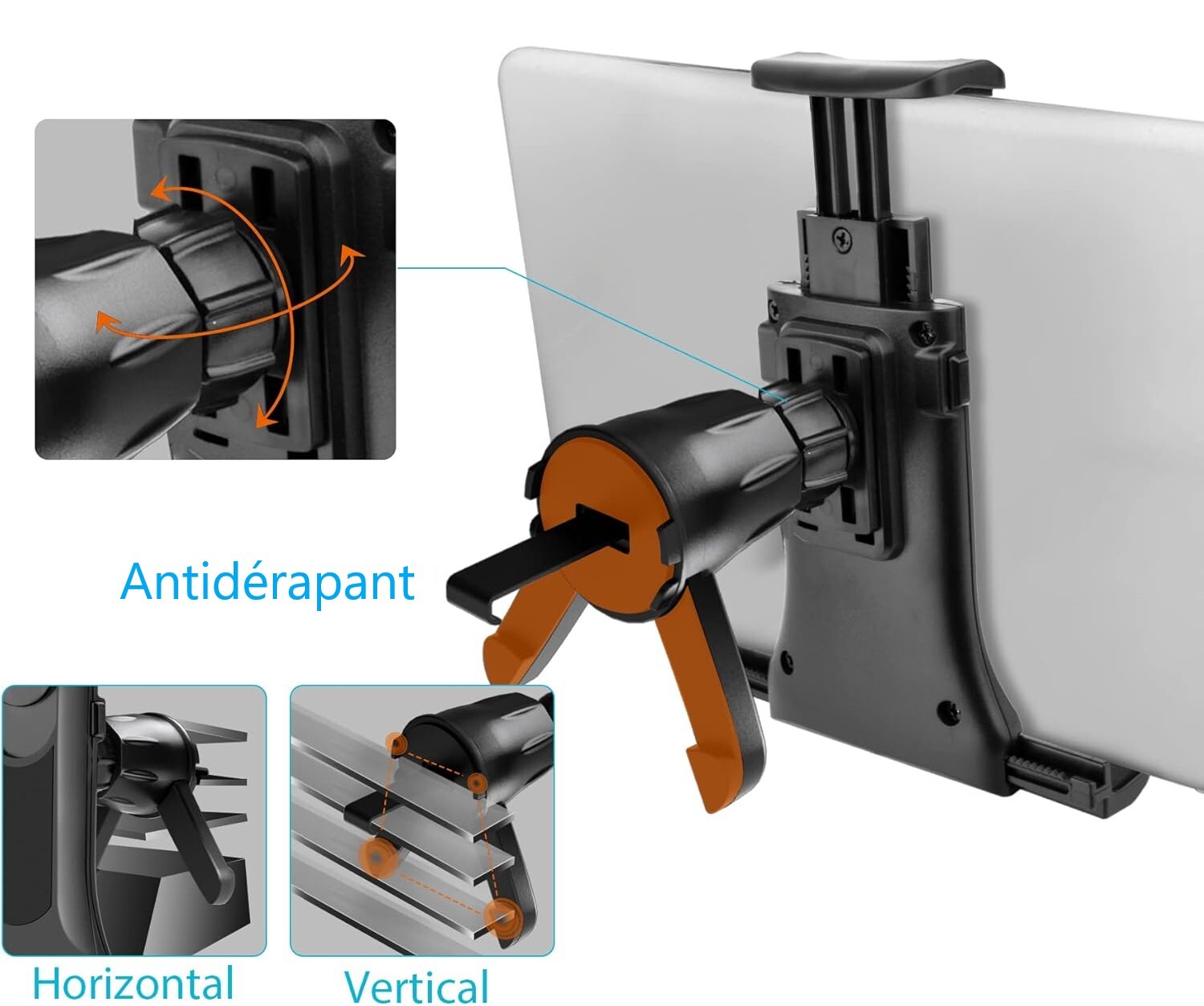 UGREEN Support de téléphone de voiture pour grille d'aération