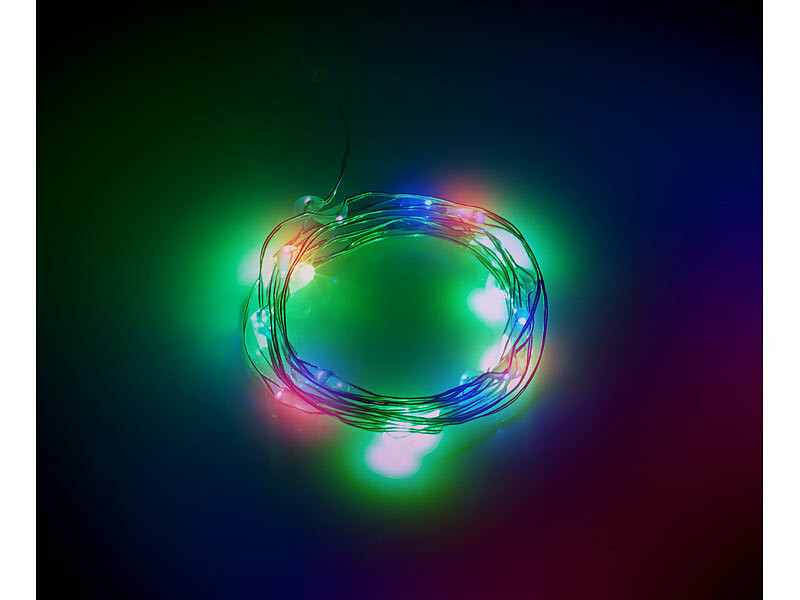 WREESH LED 7 couleurs guirlandes lumineuses RVB Bluetooth