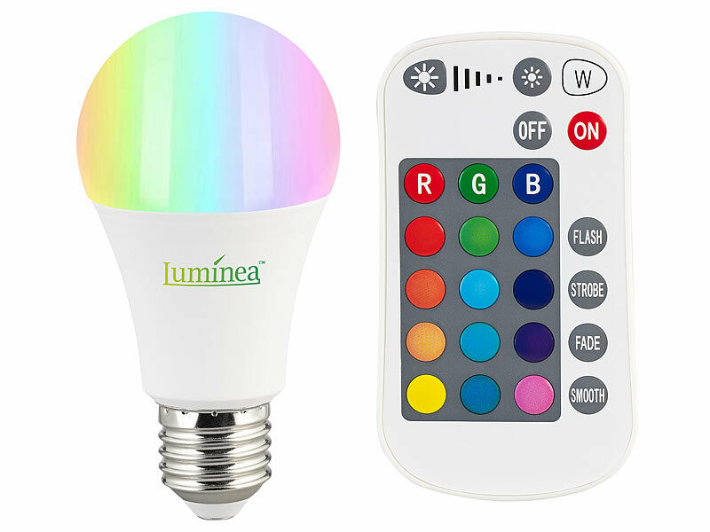 Ampoule LED E27 RGB + Télécommande
