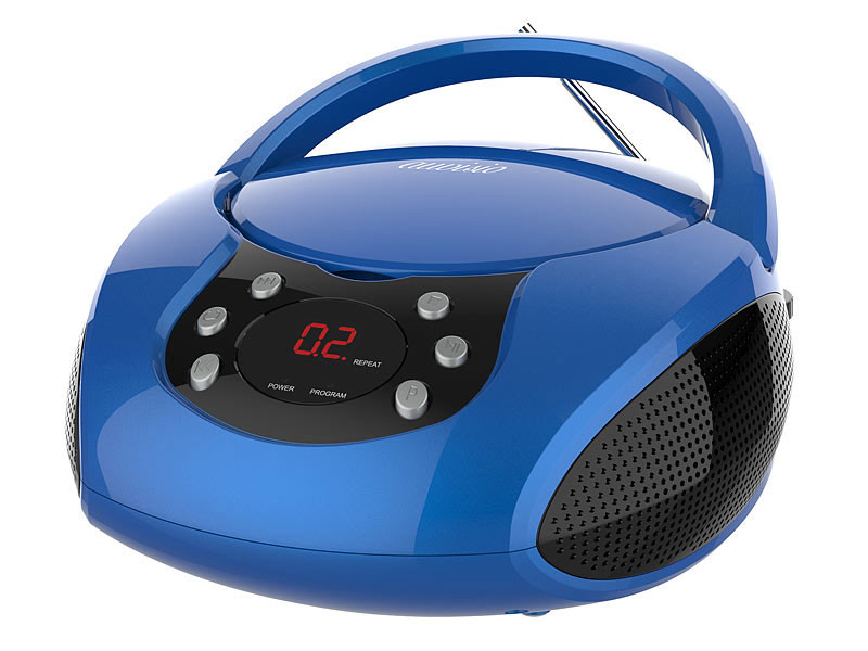 Lecteur CD portable stéréo avec radio et écran LED, Radios FM / Numériques