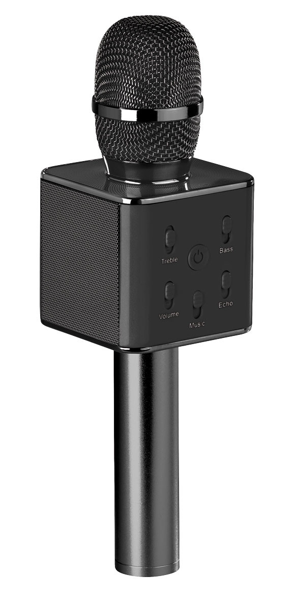 Carte Usb/TF Noir Rouge AUX InLoveArts Karaoke Micro sans Fil,Enceinte Karaoké Bluetooth 15 W 2 Microphones Sans Fil,Baffle Bluetooth avec Support SupéRieur Prise en Charge Bluetooth 