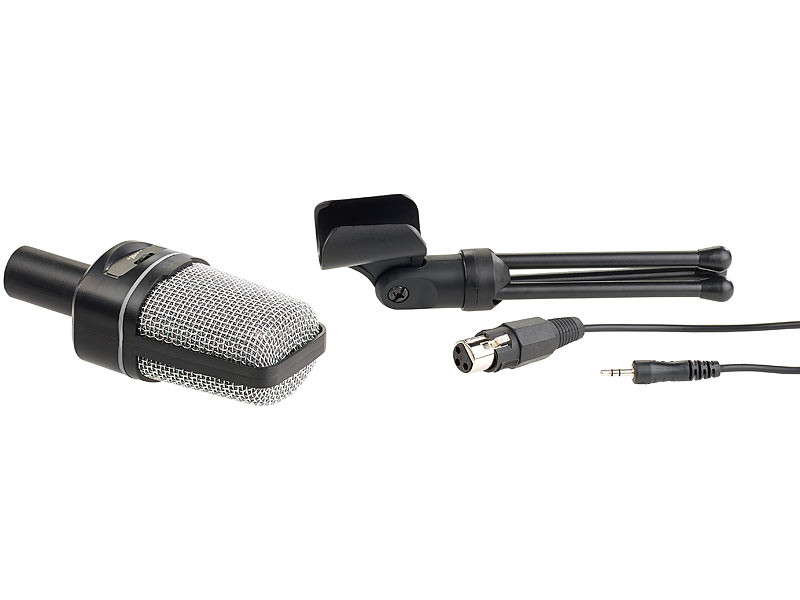 marque generique - microphone à condensateur de studio de table avec  support trépied blindage de filtre noir - Micros studio - Rue du Commerce