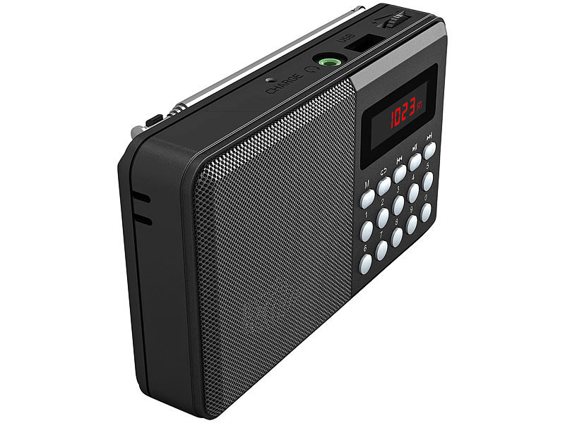 Mini poste Radio FM de poche avec USB, Micro SD et Bluetooth TAR-702.bt, Radios FM / Numériques