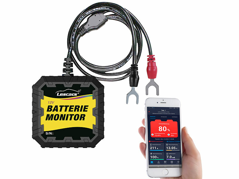 Testeur de batterie 12 V avec monitoring, Testeurs