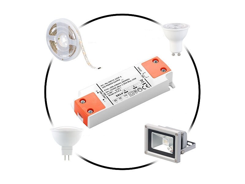 Transformateur LED 30W étanche pour rouleau LED et éclairage LED