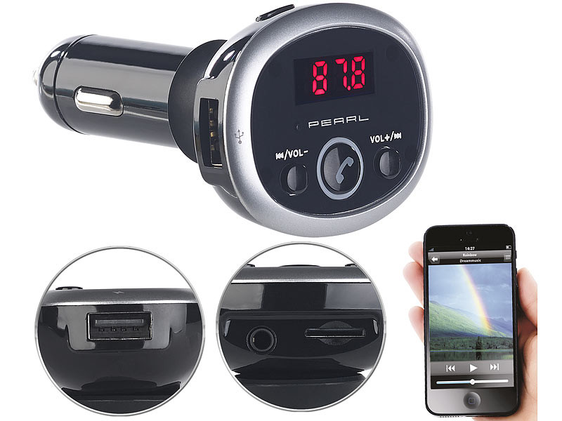 Transmetteur Bluetooth FM MP3 pour Smartphone Voiture Lecteur Kit main  libre Sans Fil Musique Adaptateur Allume Cigare USB - Accessoire téléphonie  pour voiture - Achat & prix