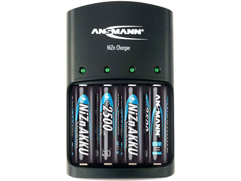 Piles rechargeables GP AAA LR-03 400mah 1,2V (4) + Chargeur USB